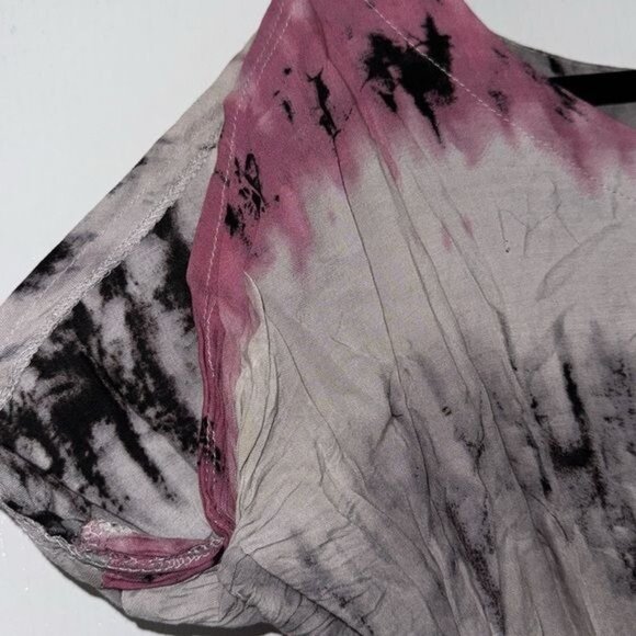Poetry Womens Tie-Dye Short Sleeve Dress S Rayon Made In China - Picture 3 of 9